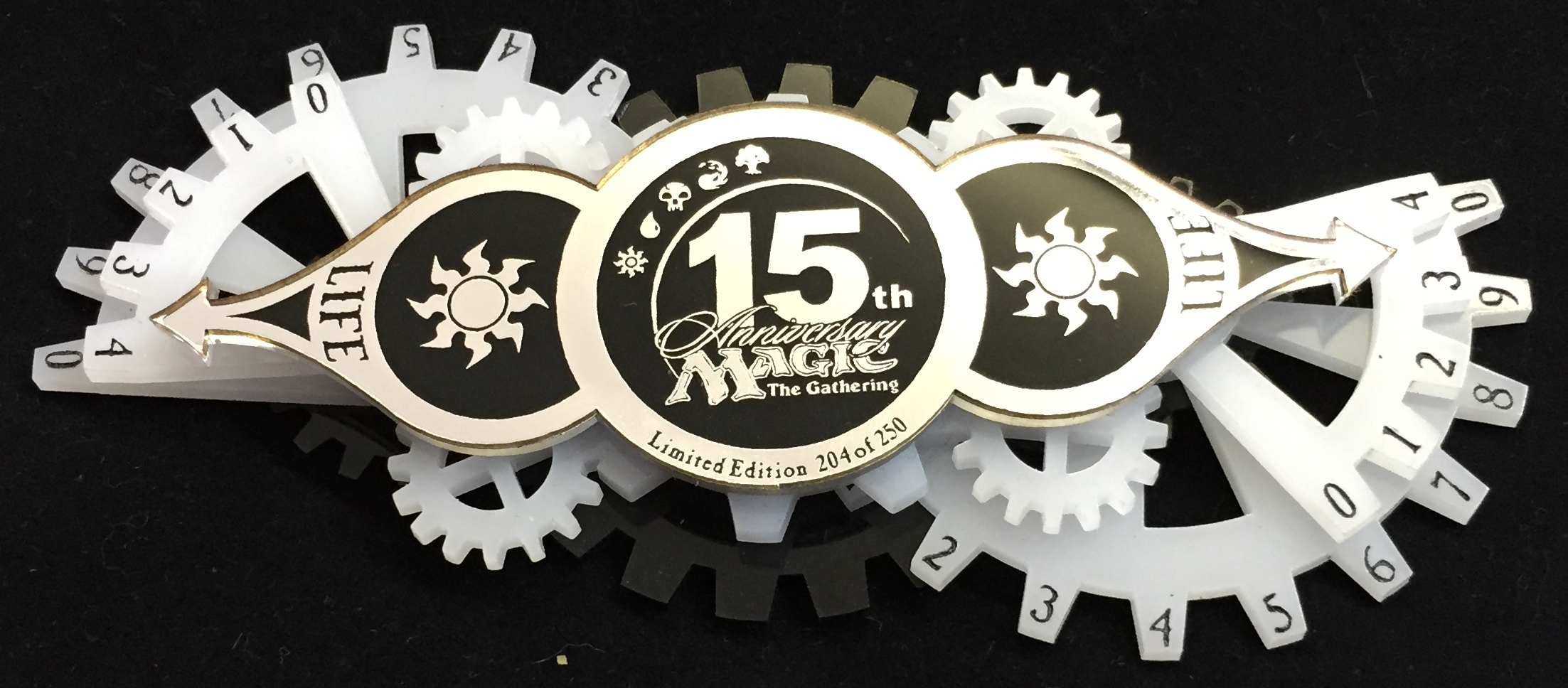 15th Anniversary 2-Player Life Counter White #204 of 250
